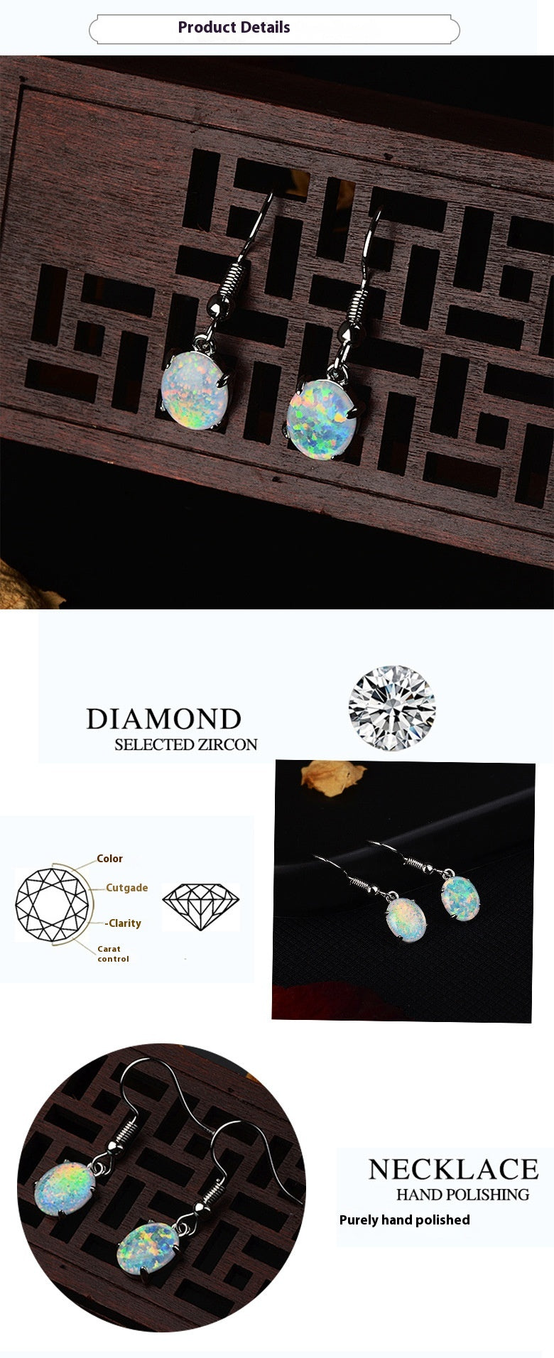Ear Hook Earrings Eardrops Wedding Banquet Party Ear Rings
